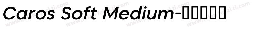 Caros Soft Medium字体转换